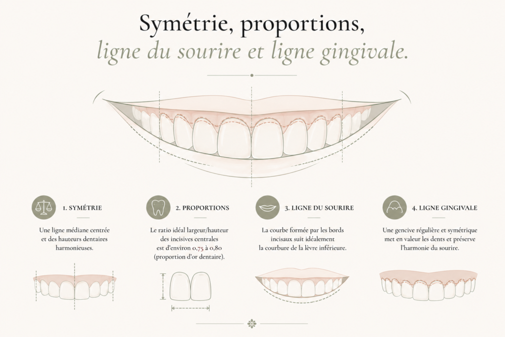Schéma des critères d’analyse esthétique.