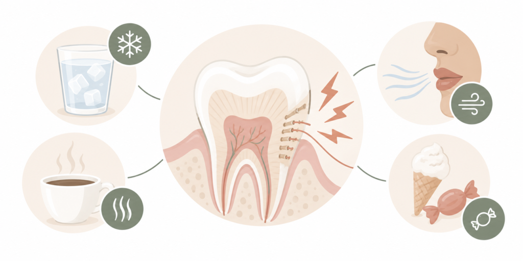  Hypersensibilité dentinaire : mécanisme et déclencheurs.