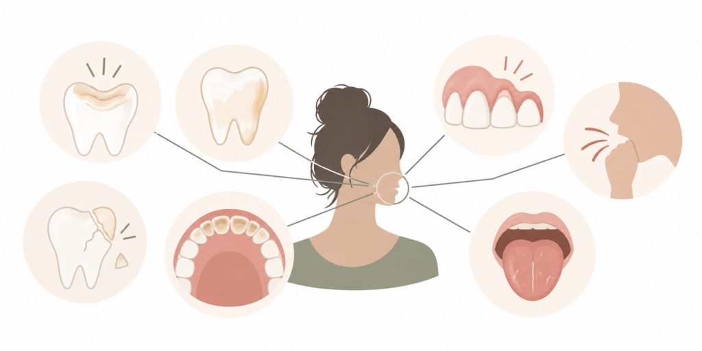 Conséquences des troubles alimentaires sur les dents.