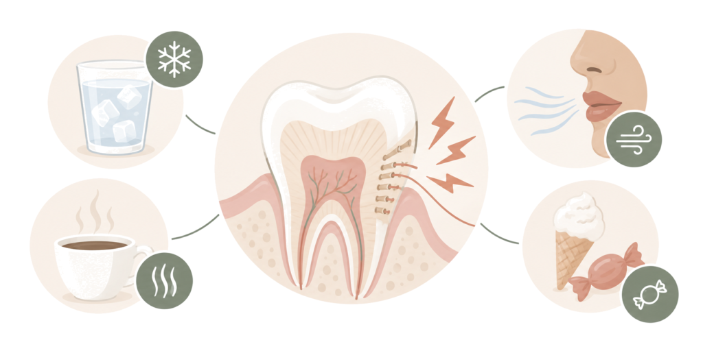  Hypersensibilité dentinaire : mécanisme et déclencheurs.